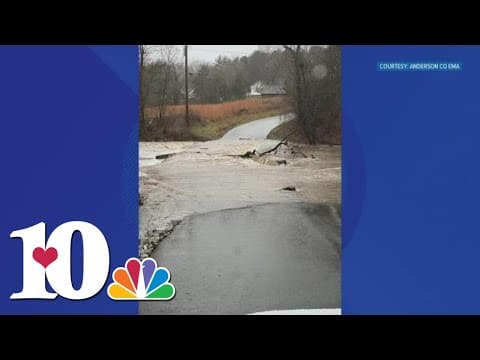 Flooding strikes East Tennessee, closing roads aross the area
