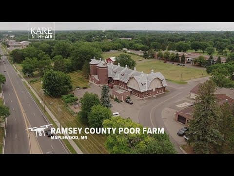 KARE in the Air: Ramsey County Poor Farm barn in Maplewood