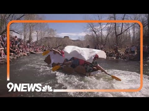 Colorado School of Mines students hold annual cardboard boat races