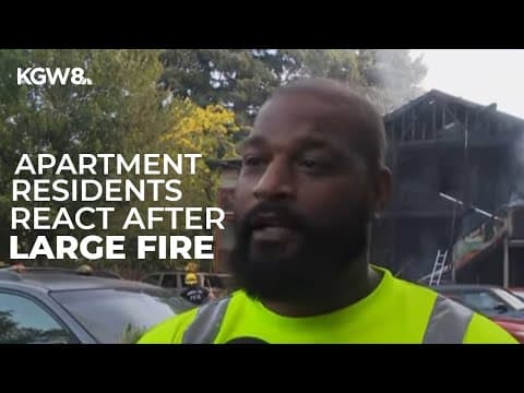 East Burnside apartment resident reacts to fire