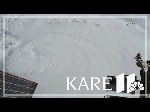 Milton drops to a Category 3 but grows in size as it begins to batter Florida