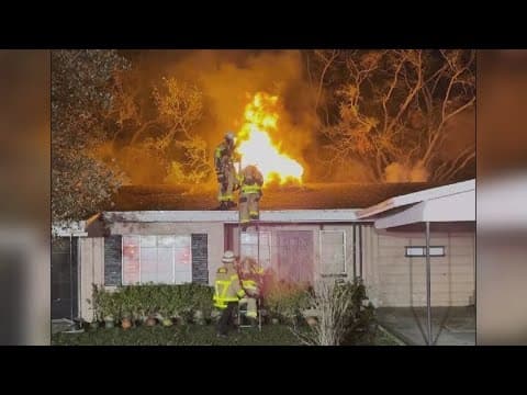 Firefighters battle blaze at home in Temple Terrace