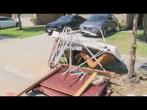 Heavy trash piling up in South Houston
