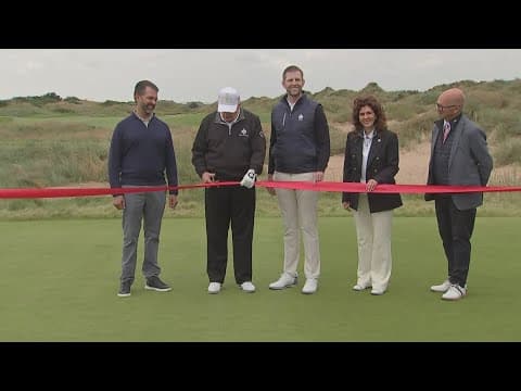 President Trump wraps up trip to Scotland