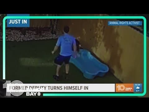 Former deputy charged with animal cruelty turns himself in