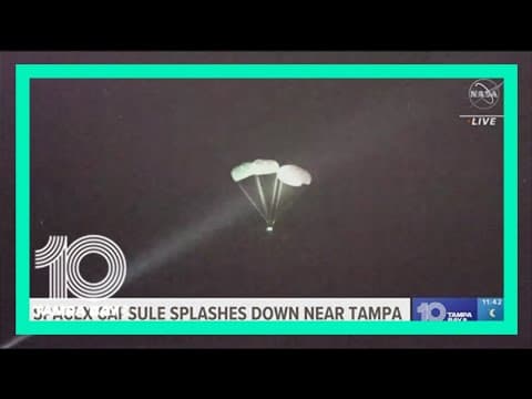 Astronauts fly SpaceX back home after 5-month mission