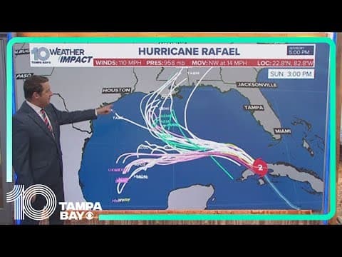 Tracking the tropics: Rafael strengthens to powerful Category 3 hurricane as it heads toward Cuba