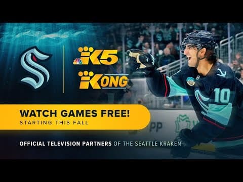 KING 5 partner with Seattle Kraken to broadcast more than 70 games starting in 2024