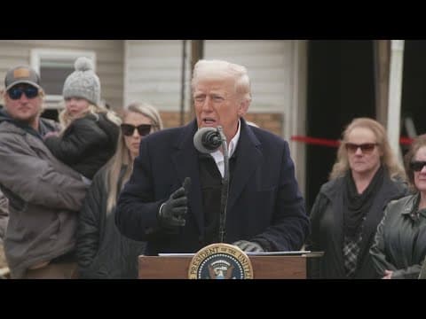President Trump proposes 'getting rid of FEMA' while visiting hurricane-battered North Carolina