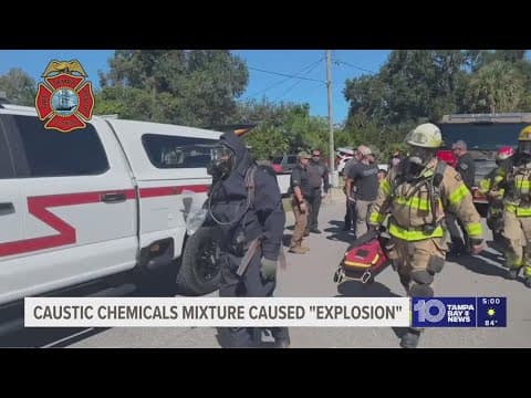 Homes evacuated after mixing of chemicals leads to 'small explosion' at Tampa home