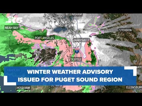 Winter Weather Advisory issued for Puget Sound region overnight