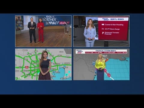 Team coverage: Tracking Tropical Storm Beryl as it approaches the Texas coast