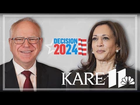 Kamala Harris picks Gov. Tim Walz as running mate