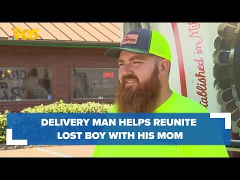 Delivery man helps reunite lost boy and his mother in Olympia