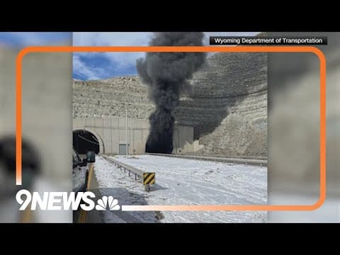 3 killed after fiery pileup in Wyoming tunnel