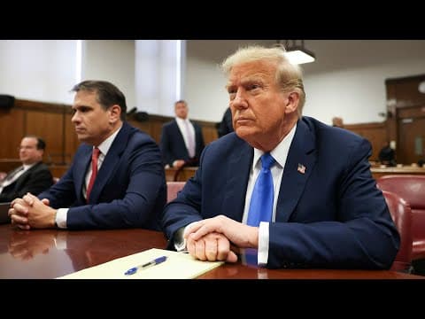 Opening statements underway in Donald Trump's hush money criminal trial