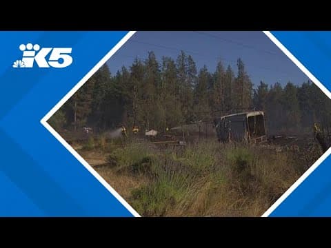 Multiple western Washington fire crews respond to fires in Graham, Auburn
