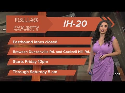 Dallas County I-20 traffic construction you need to know