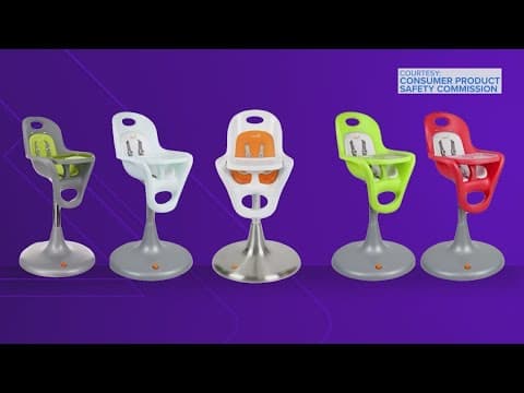 Recall alert: Highchairs pose fall risk