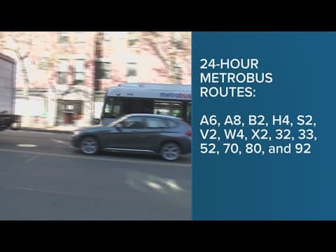 Metro adds 24/7 bus service in DC