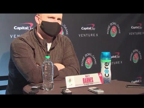 Secondary coach Matt Barnes | Rose Bowl week