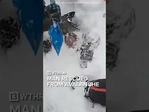 Man rescued after six minutes trapped in an avalanche