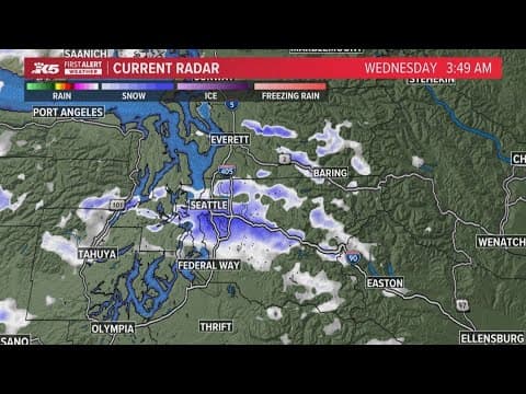 Here's what caused widespread lowland snow in western Washington Wednesday