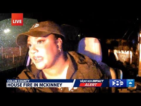 LIVE: House fire in McKinney reported as severe weather comes through North Texas on Sunday night