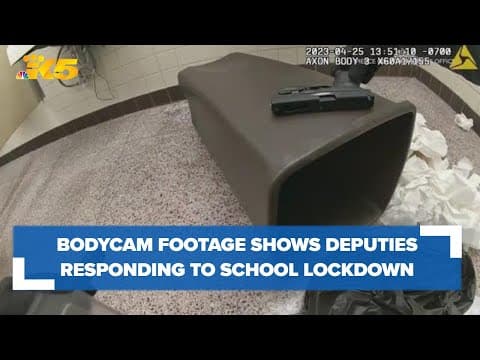 New bodycam video shows deputies responding to lockdown at Spanaway middle school