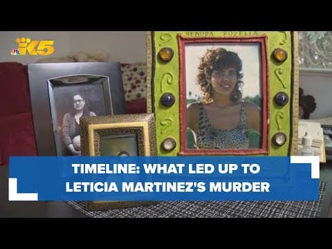 Timeline of events in the investigation of Leticia Martinez's murder