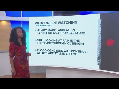 Tropical Storm Hilary makes landfall in San Diego