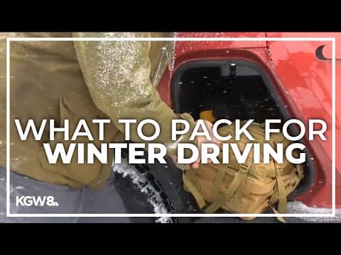 Essential items for winter driving