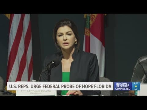 US lawmakers call for federal investigation of Hope Florida Foundation