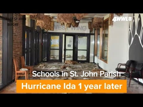 Hurricane Ida 1 year later: St. John Parish schools still under repair