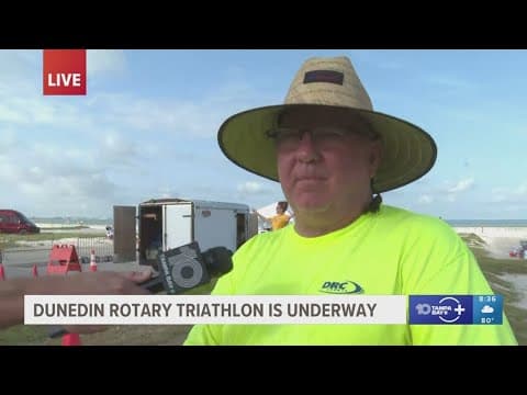 Dundein Rotary Triathlon is underway at Honeymoon Island