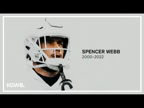 University of Oregon community remembers football player Spencer Webb