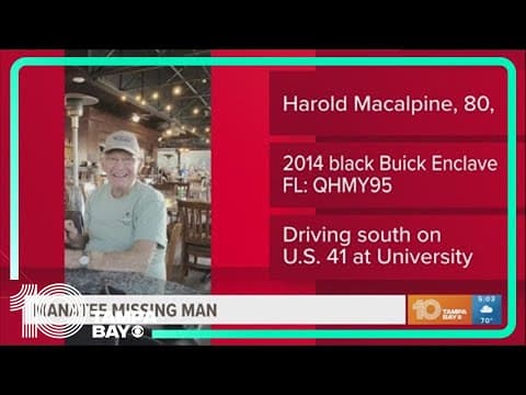 Missing Bradenton 80-year-old man suffers from memory loss, deputies say