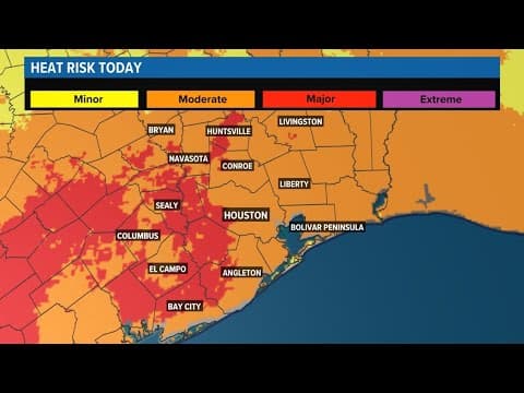 NWS issues HeatRisk for SE Texas | Here's what that means