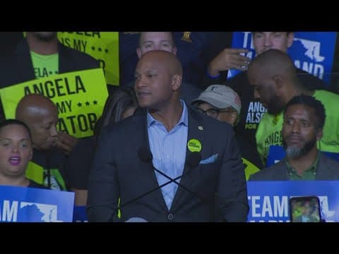 Governor Moore delivers remarks after Alsobrooks' victory