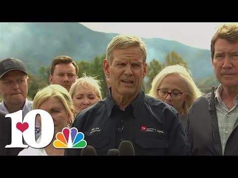 Gov. Bill Lee and state leaders speak on relief work after historic, deadly flooding in upper East T