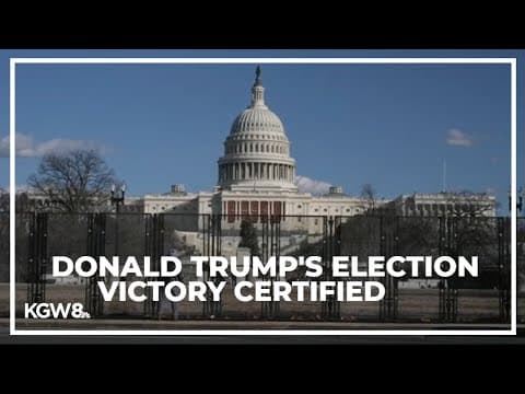 Congress certifies Donald Trump's election win amid heightened security