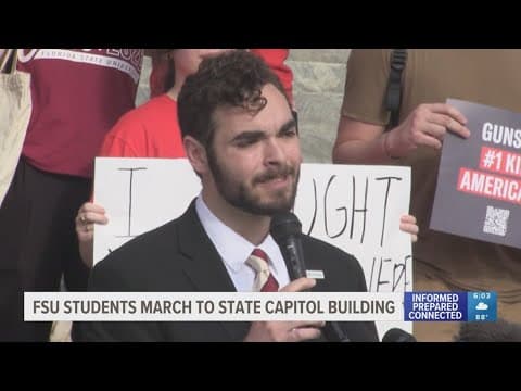 FSU students march to state Capitol to call for stronger gun control laws