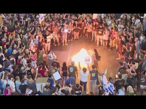 Thousands of protestors flood the streets of Israel