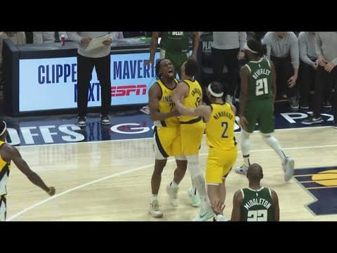 Pacers beat Bucks in overtime  121-118 to take a 2-1 lead in series