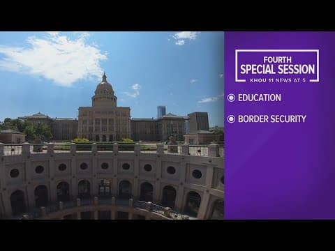 Texas Legislature reconvenes for 4th special session