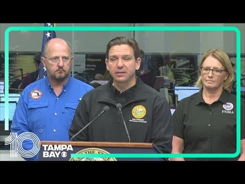 Gov. DeSantis gives an update on the state's response to Hurricane Idalia's aftermath.