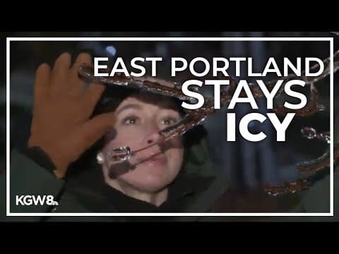 Icy conditions, slick roads in Portland metro area Friday