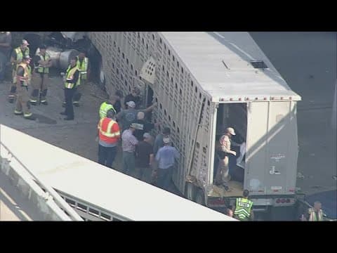 Hazmat teams respond to major accident on US 287 in Waxahachie, officials say