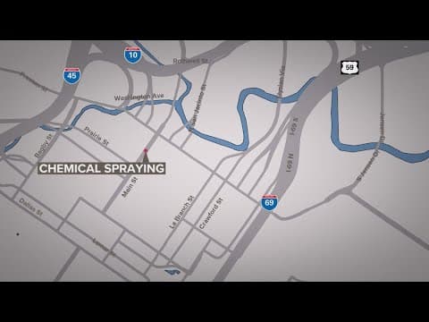 Unknown chemical sprayed on METRORail sends 3 passengers to hospital in downtown Houston