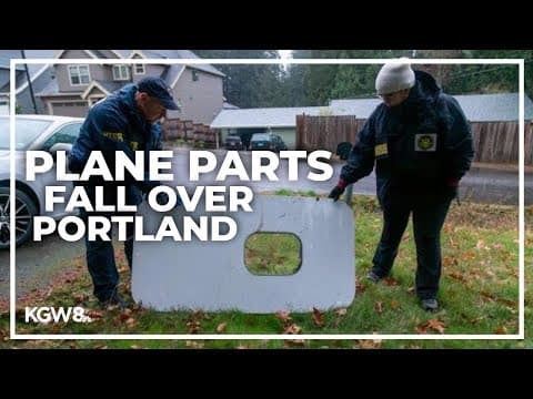 Phones, headrest and door plug that fell from Alaska Airlines plane found in Portland